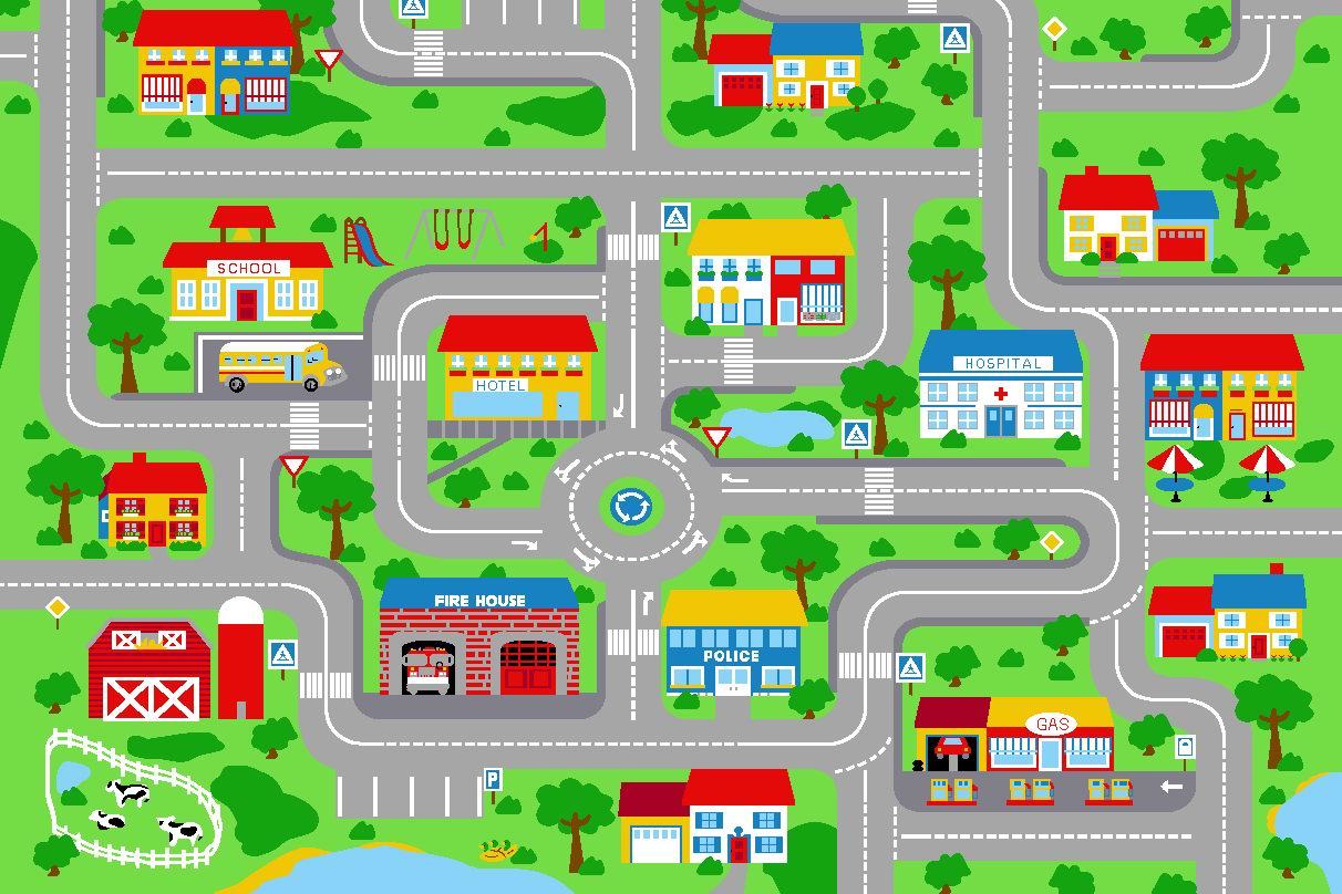 Карта мини города. Игровое поле дорога для детей. Город дорога для детей. Дорога для машинок для детей. Игровое поле "город".
